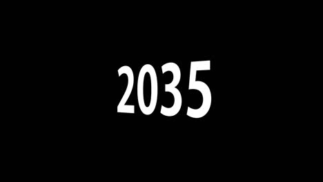 2035 text animation motion graphics