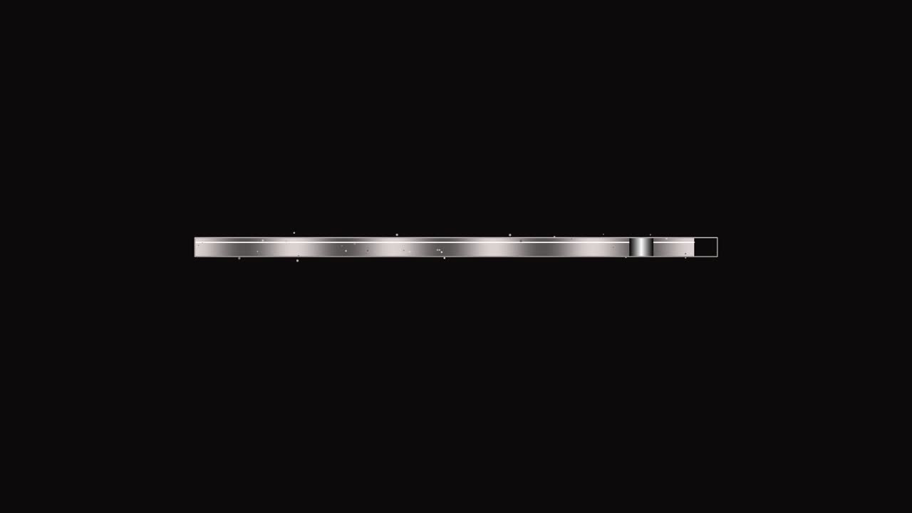A progress bar and loading bar design suitable for video creators is shown on a dark background. The design is simple and effective for indicating loading progress