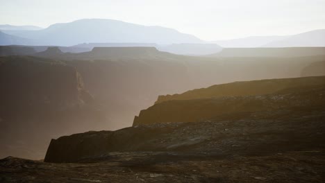 desert landscape on the volcanic island of canary islands