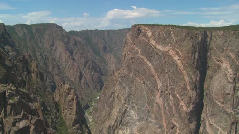 a time lapse shot of a cliff face in the black canyon of the gunisson