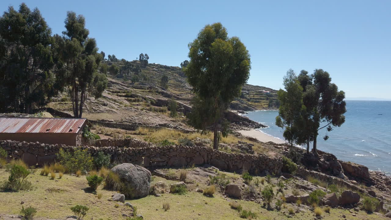 isla taquile vista del lago titicaca puno peru 60fps