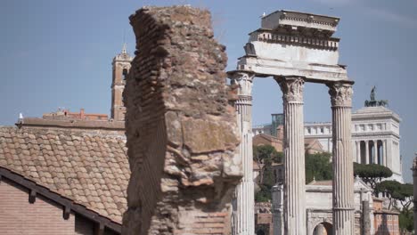 forum romanum, rome, italy, day, sunny, dolly, medium, pillars, forum, travel, ancient, greek, ceasar, architecture, roman