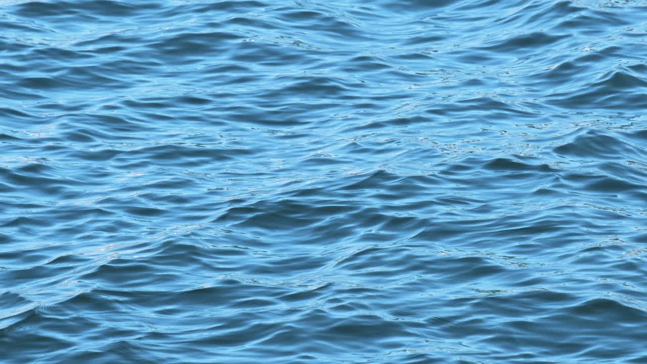 Slow motion of beautiful sea water surface with sparks