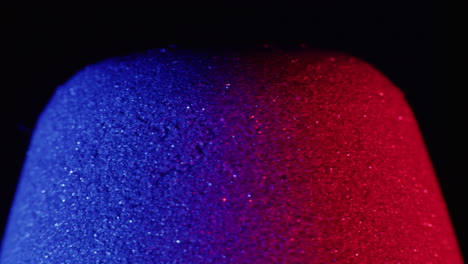close-up of a multicolored, sugared candy