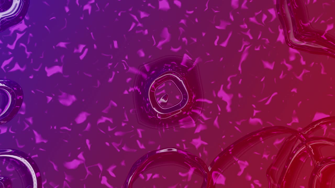 Formes liquides abstraites se formant et se dissolvant sur un fond dégradé