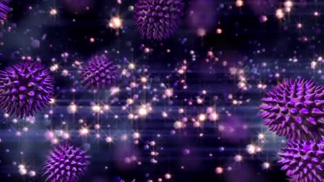 animación de las bacterias en la caída