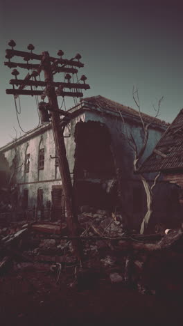 ruinas de un edificio destruido