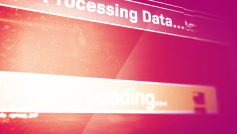 Animation-of-data-processing-on-red-background