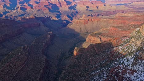 Revealed-Historic-Rock-Strata-At-The-Grand-Canyon-National-Park-In-Northern-Arizona,-United-States