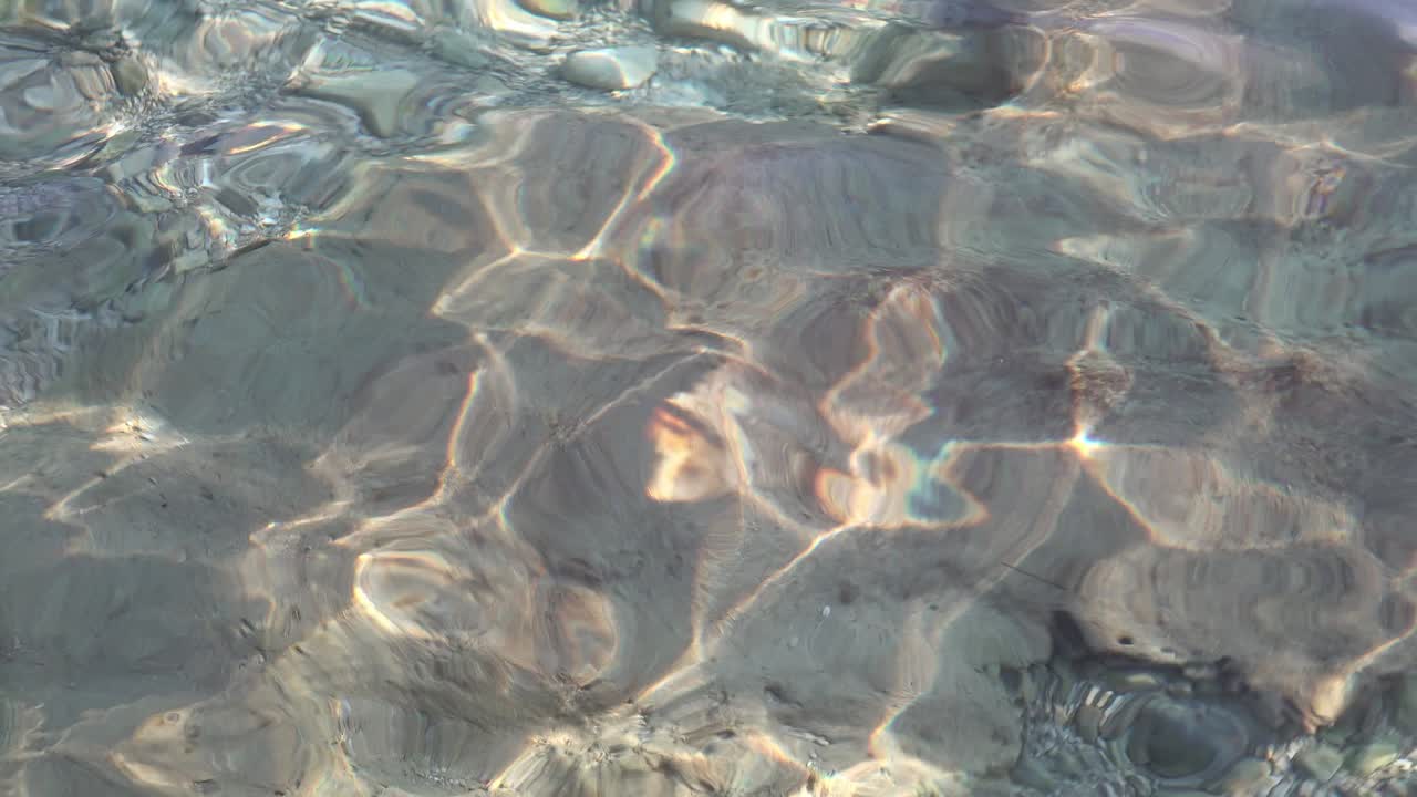 ripples on the surface of the clear Adriatic sea