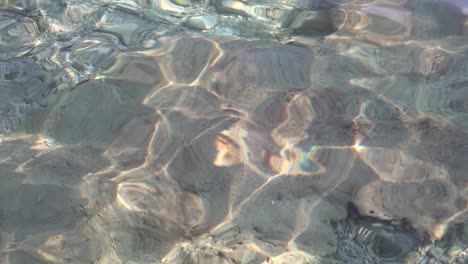 ripples on the surface of the clear adriatic sea