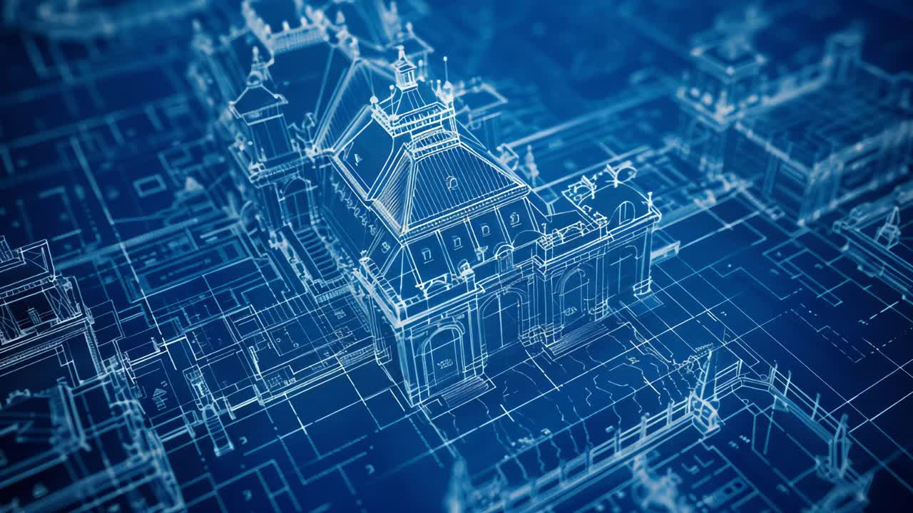 Planta Arquitetônica de Edifício Histórico