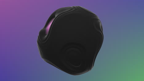 los coloridos remolinos adornan el elegante lienzo negro, creando un arte cautivador