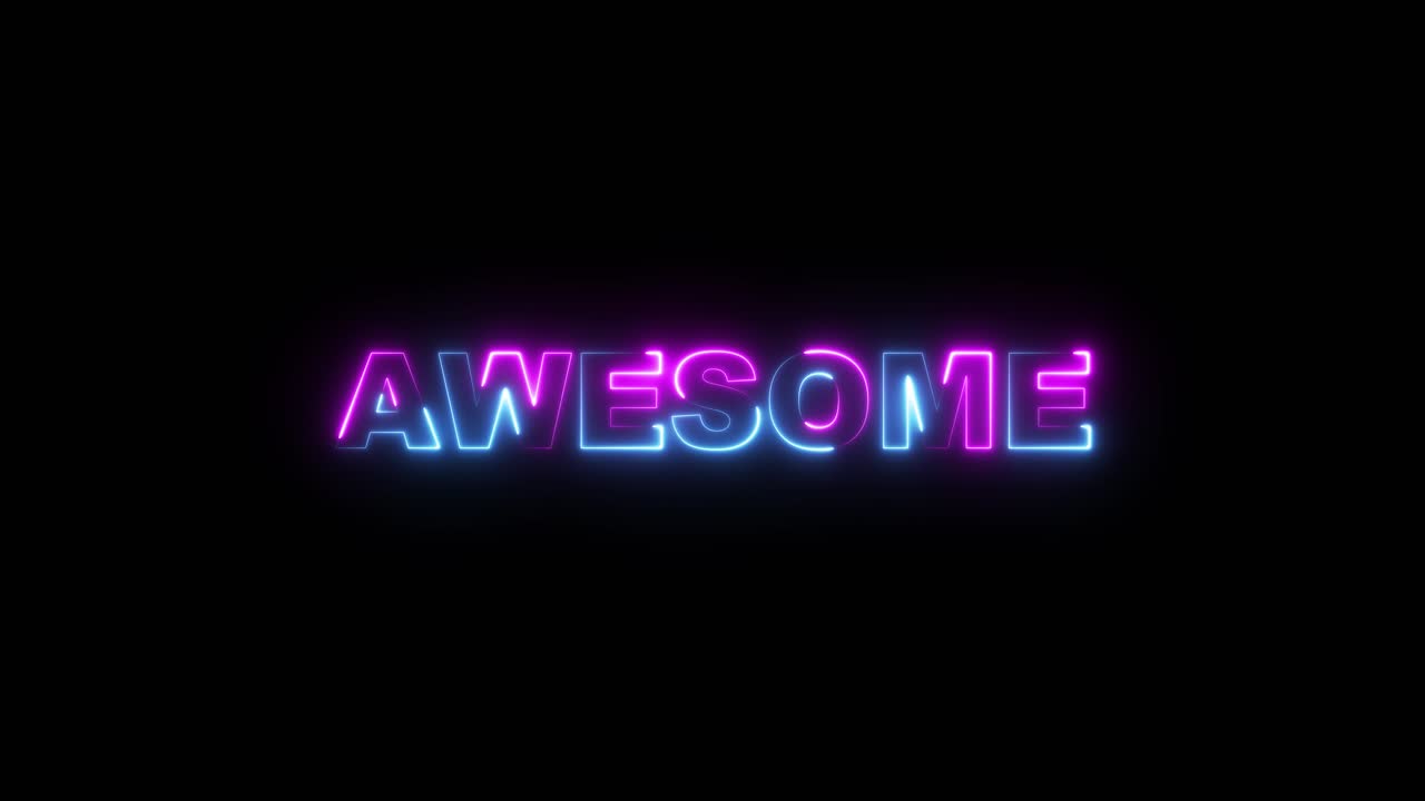 Awesome Neon Text