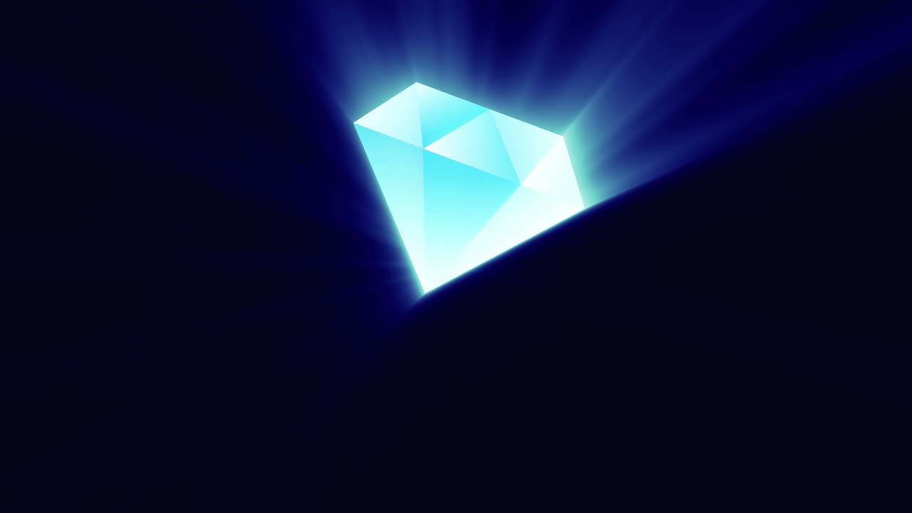 마법의 빛을 가진 화려한 다이아몬드 보석, 완벽한 루프, 부, 엘리트, 럭셔리 컨셉