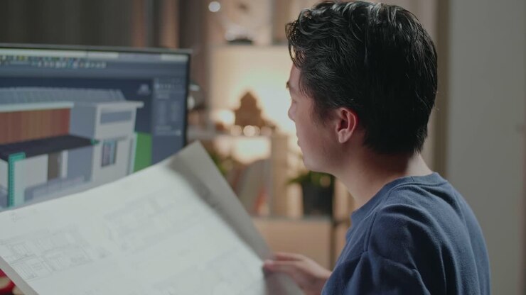 Architect Working on House Design