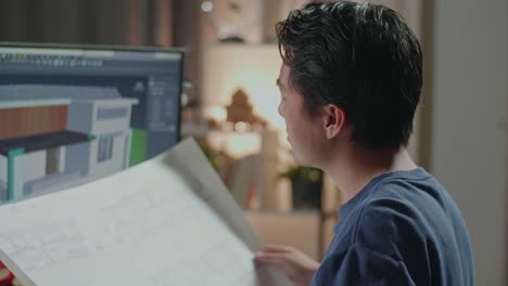 Architect Working on House Design