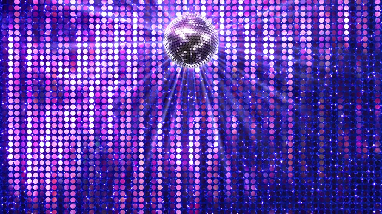 Mirror Ball Disco Lights Club Dance Party Glitter Background