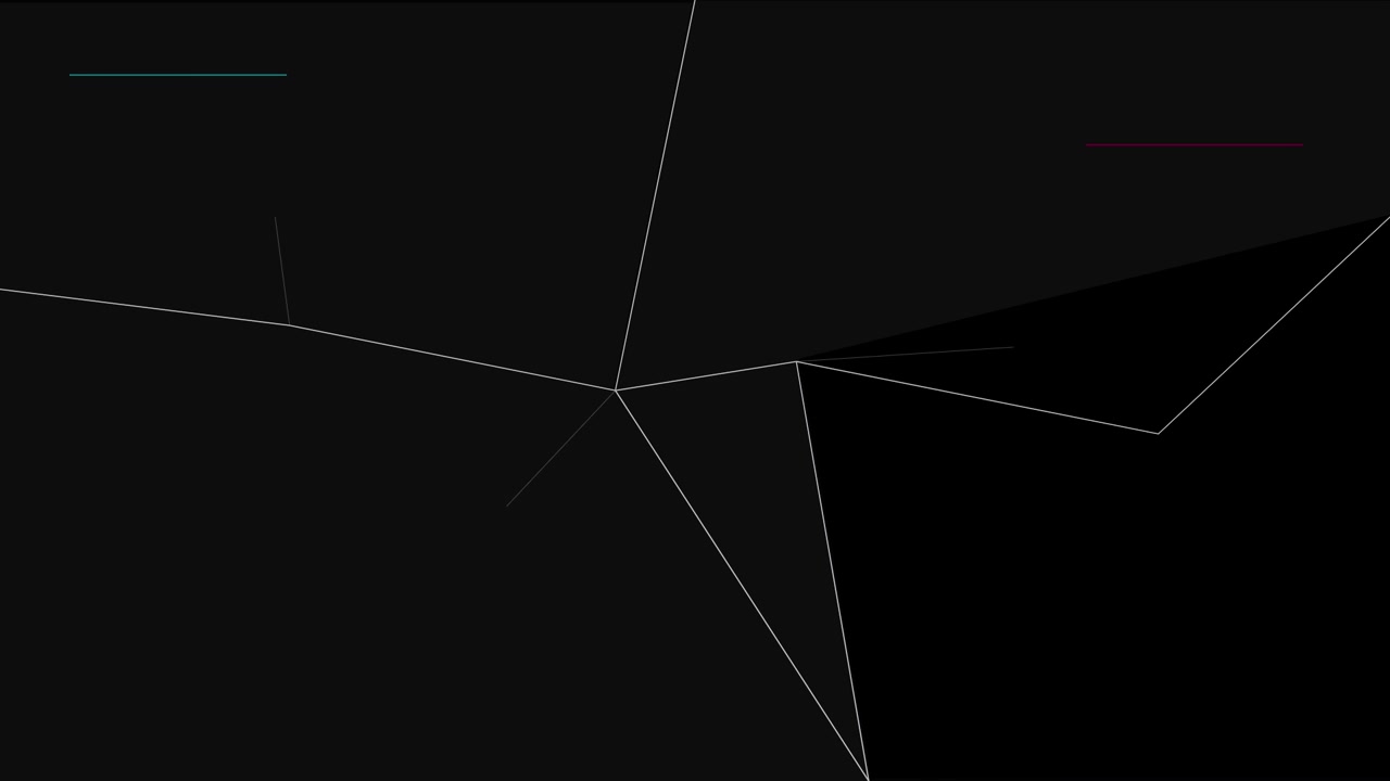 Abstract Geometric Lines and Shapes on Black Background
