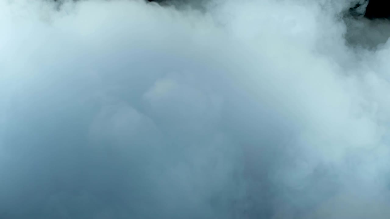 현실적인 건조 얼음 연기 구름