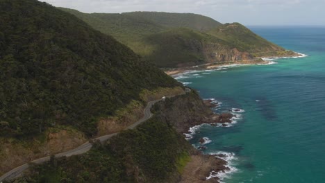 4K-Aerial-coast-of-south-Australia---Drone-dolly-in-+-jib-down-shot