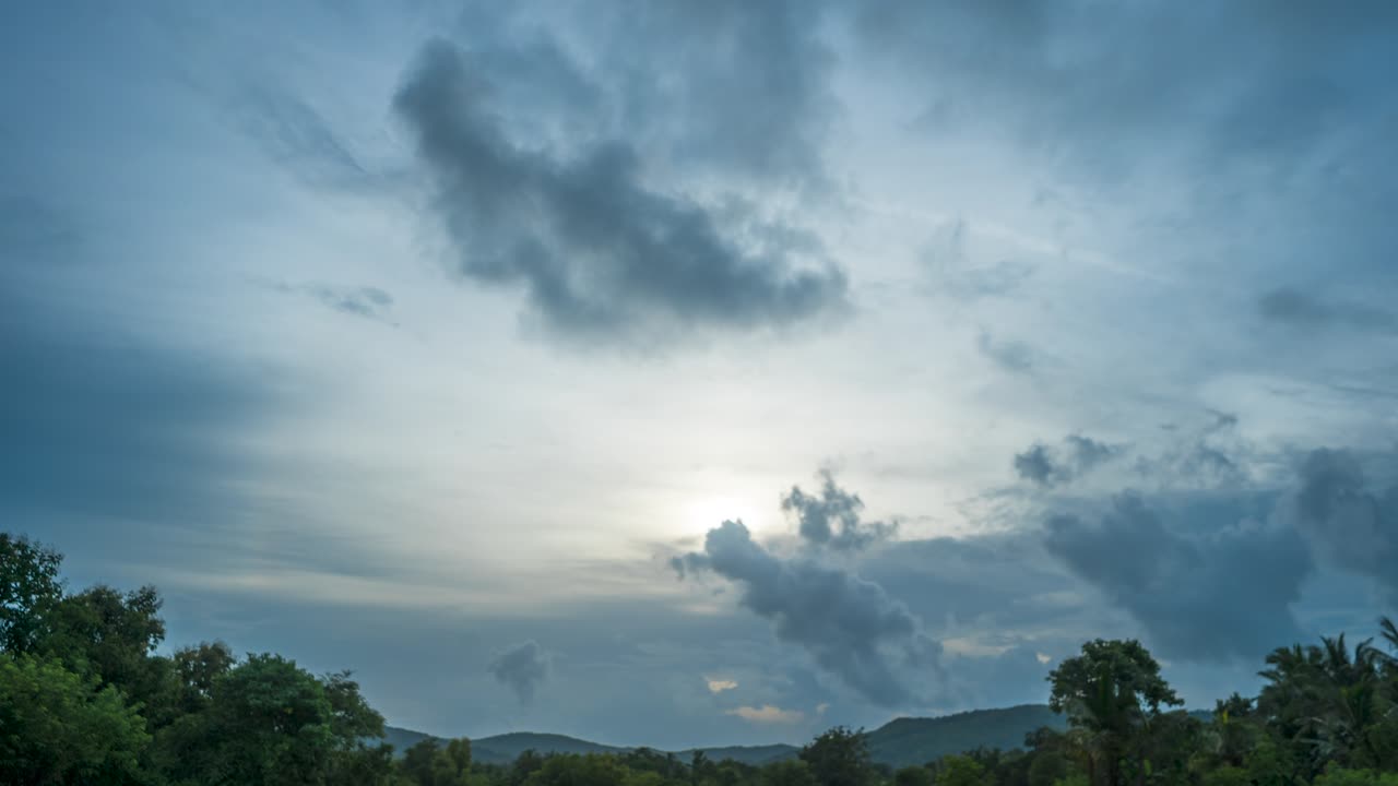 일몰 nandos 저녁 움직이는 구름