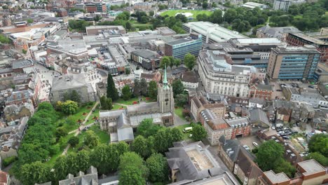 Chelmsford-Catedral-Essex-Vista-Aérea-Drone-Reino-Unido