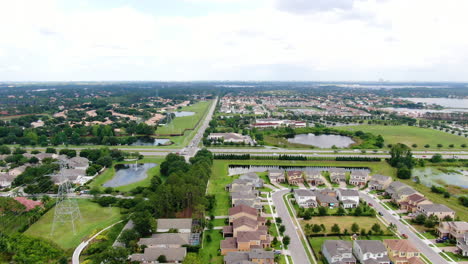 Slow-Flight-Down-into-a-Neighborhood-Park