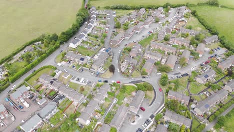 purpose-built housing estate in launceston, cornwall, united kingdom