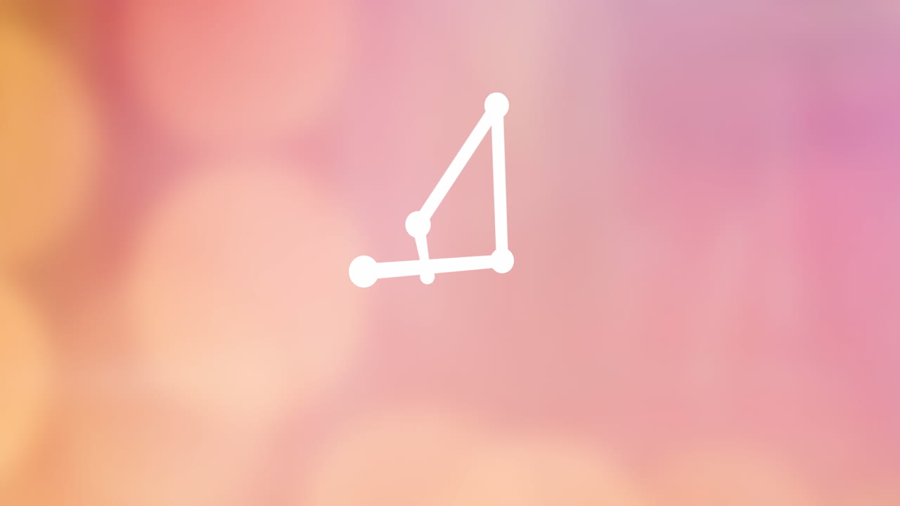 animación de una estructura científica en 3d sobre un fondo rosa