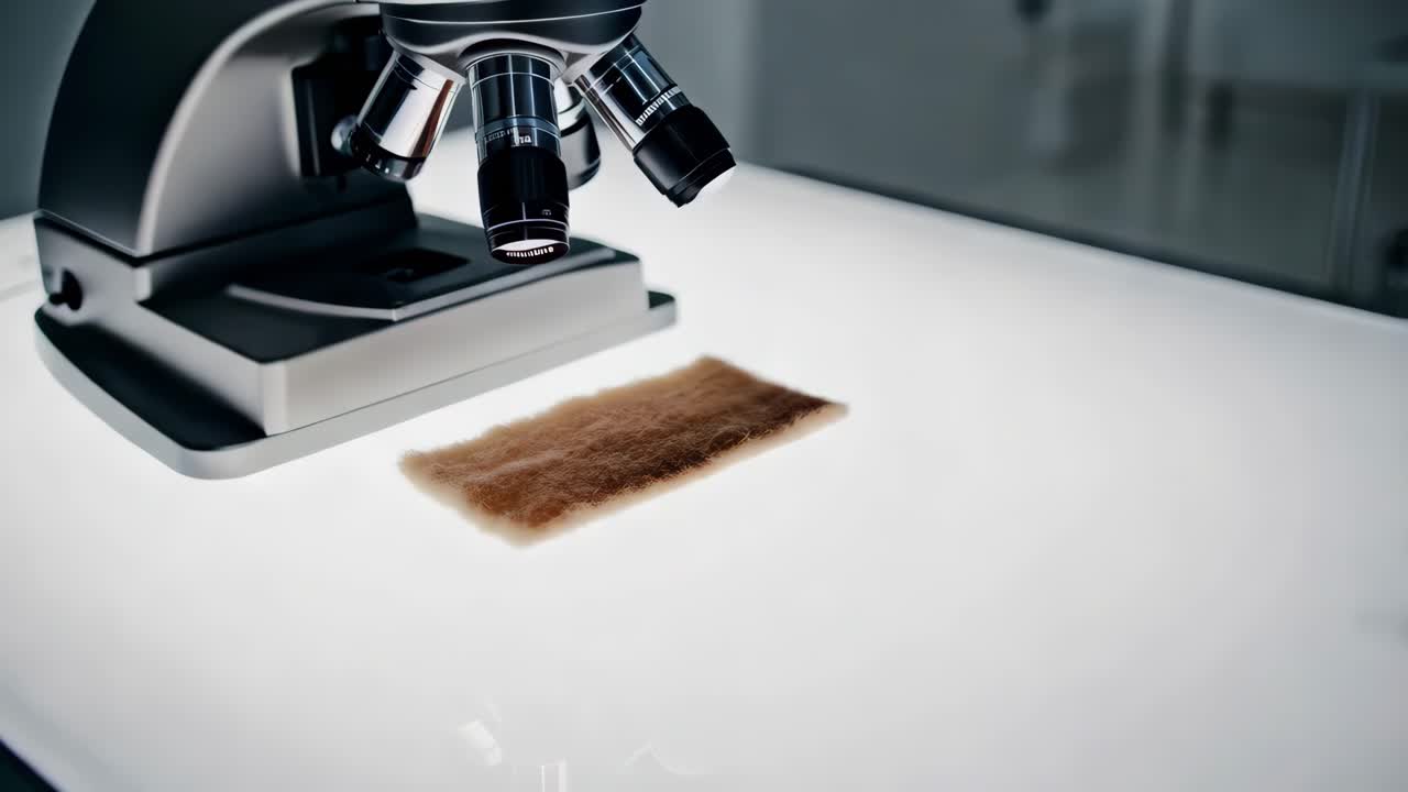 物質サンプルの微鏡検査