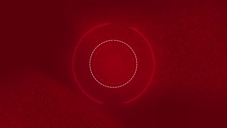 red stage background concept futuristic showcase stand animation hologram rounded hud design