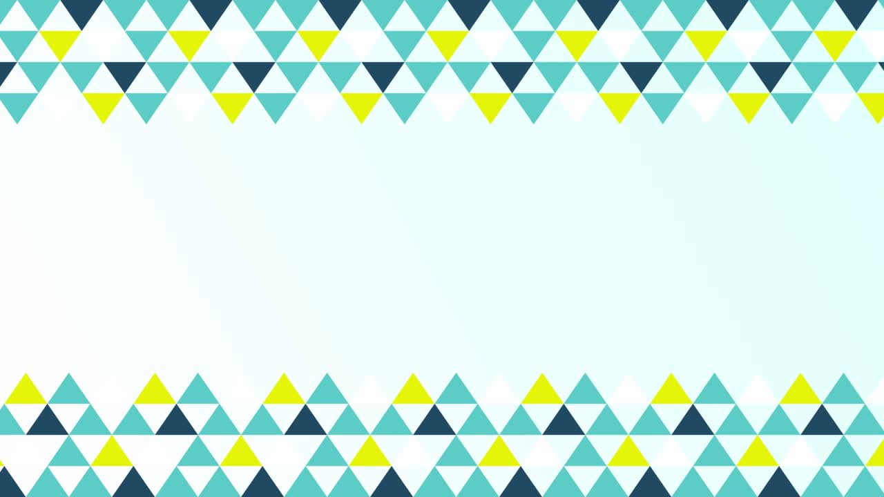 アニメ化された背景フレーム アニメーションは新鮮な夏のイメージを呼び起こす三角形のパターンです (ループ可能な)
