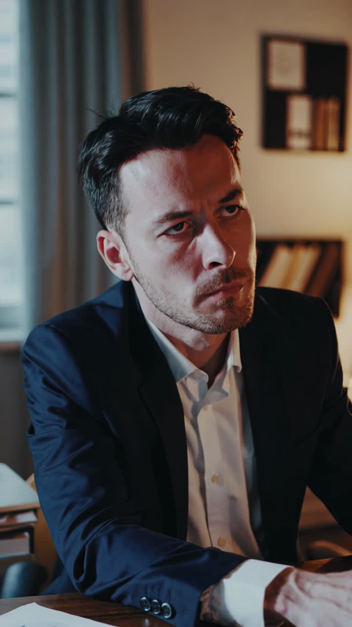 hombre de negocios trabajando en el escritorio