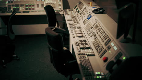 empty power plant control room