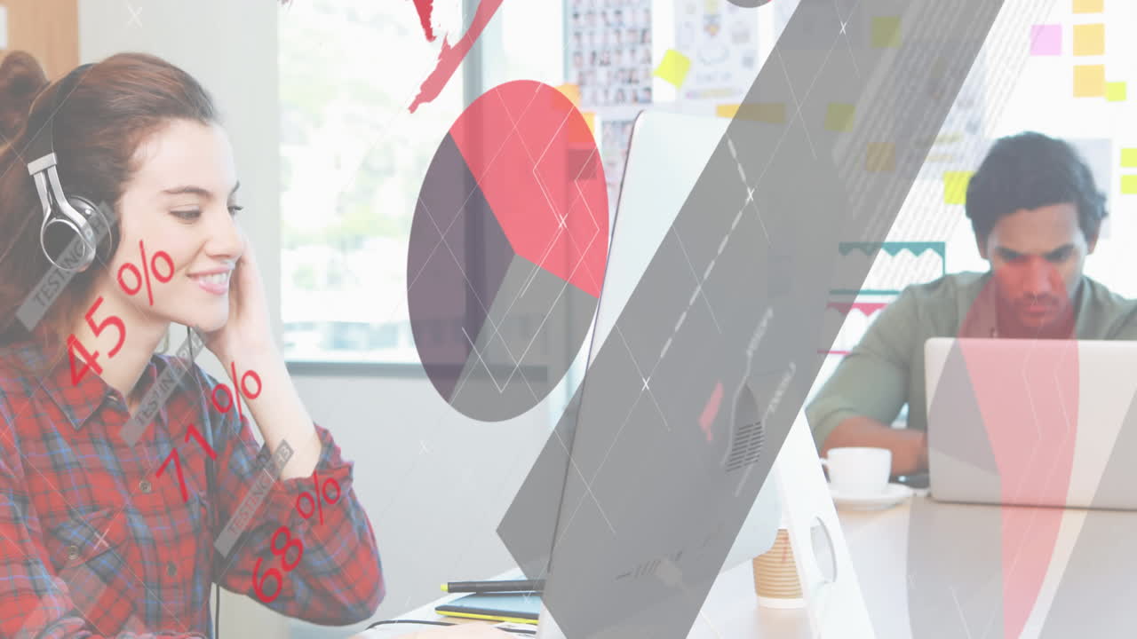 사무실에서 일하는 사람들에 대한 통계 데이터 처리