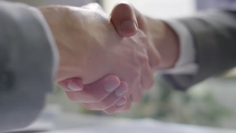 handshake of business partners making deal