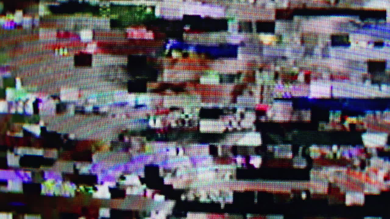 estática de televisión