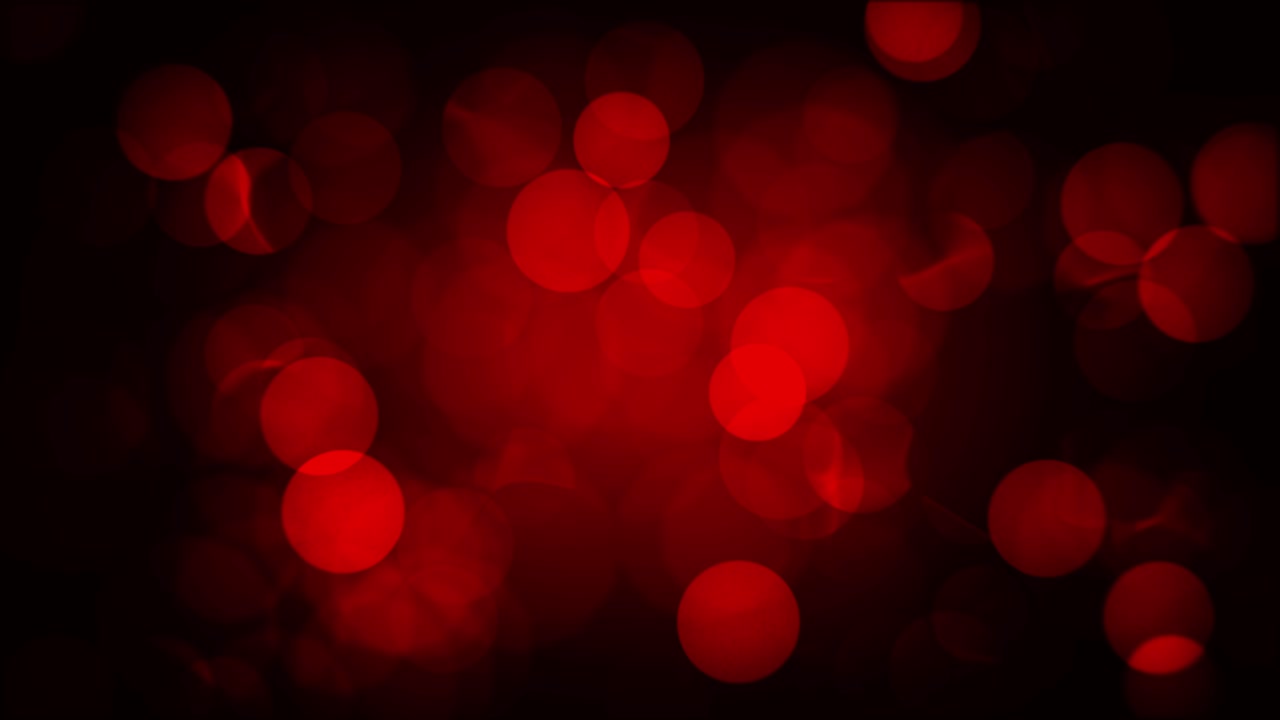 animación de círculos desenfocados rojos de varias capas bokeh