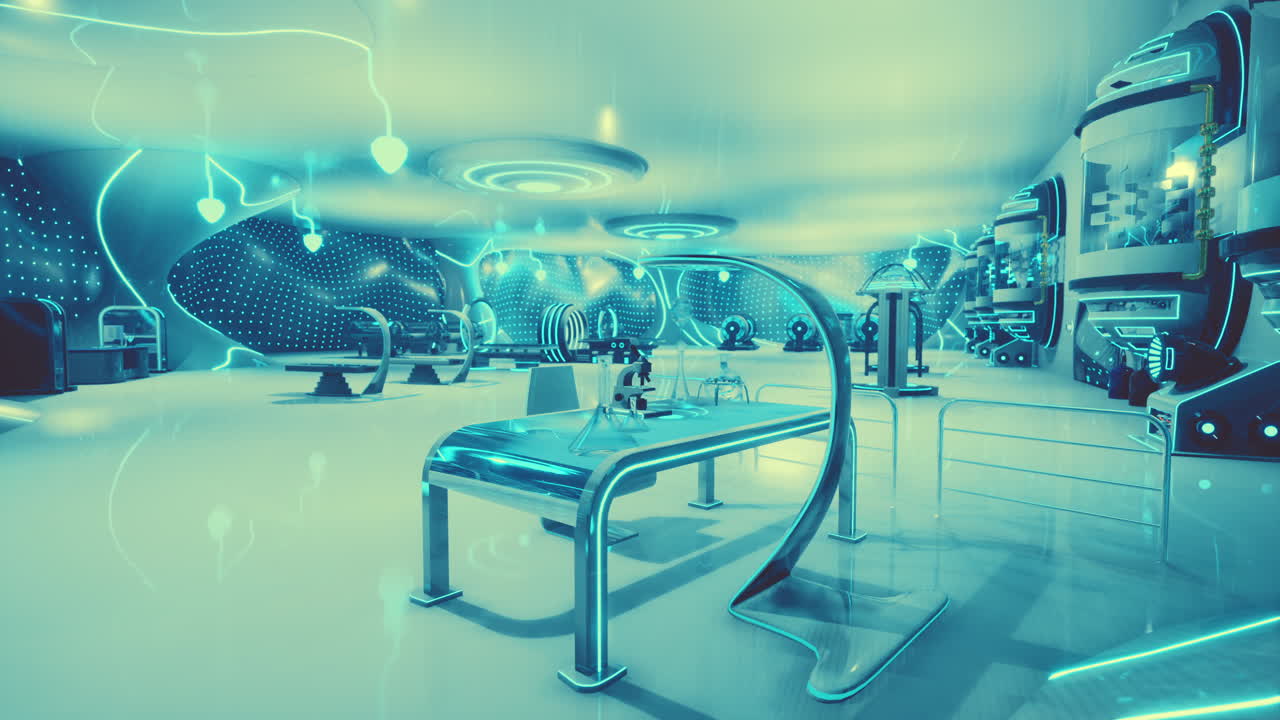 미래의 실험실 인테리어