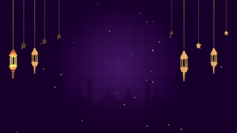 atractivo ramadán eid mubarak el fondo