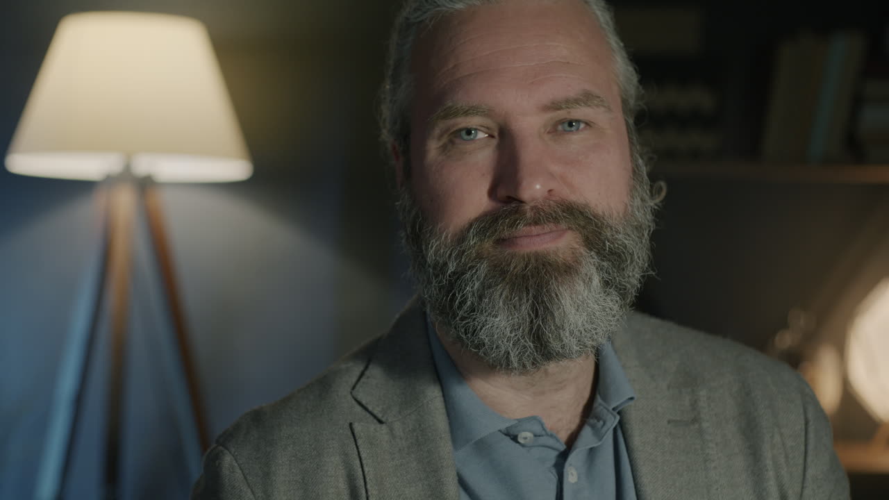 Portrait of a Man at Home