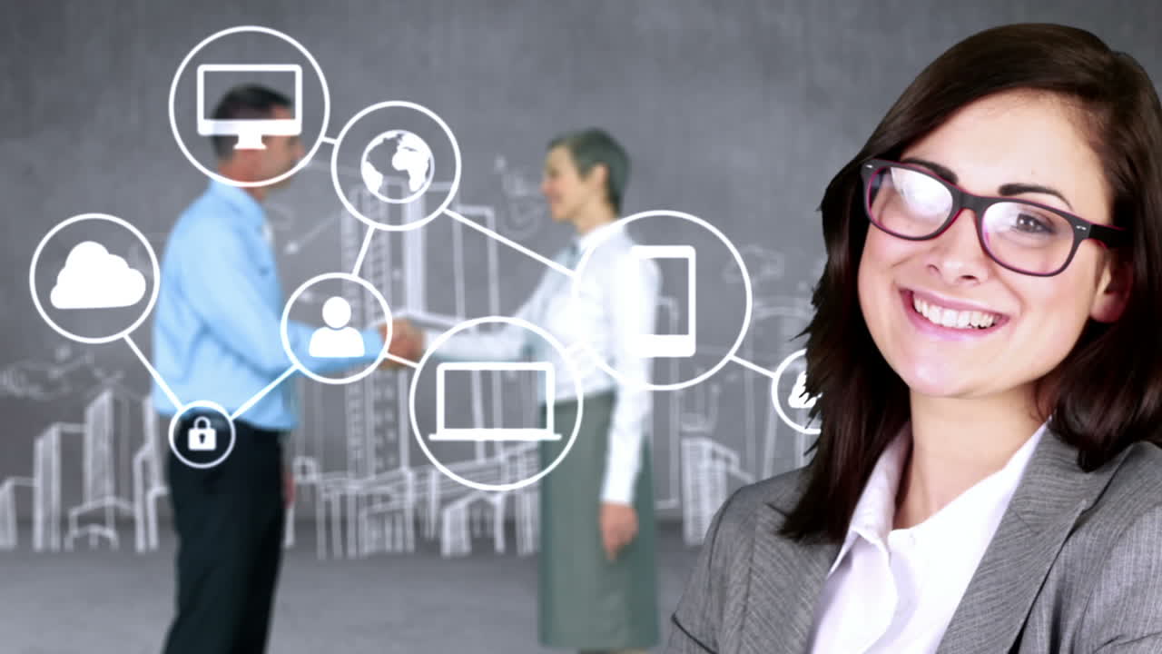 personas de negocios e íconos de negocios