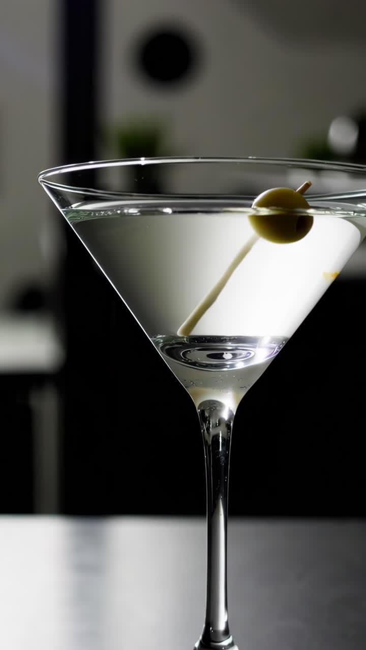 Vodka Martini con oliva