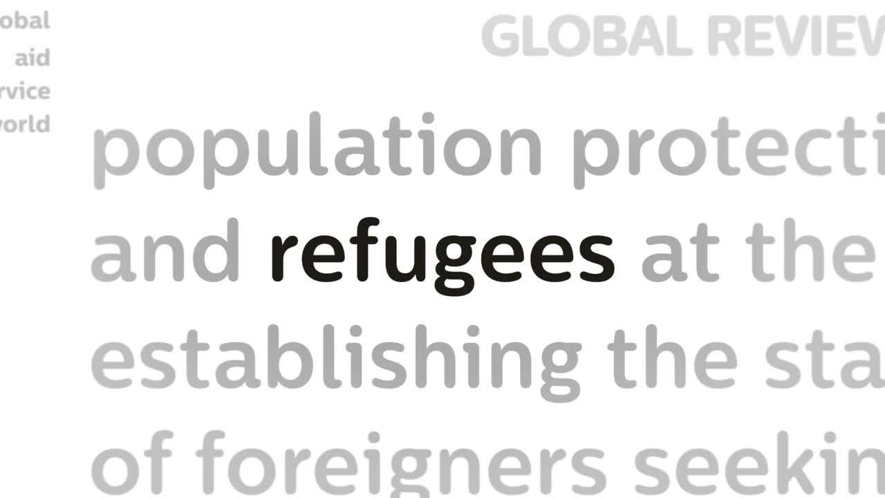 헤드라인 제목 미디어와 난민 이민 위기 원활한 루프