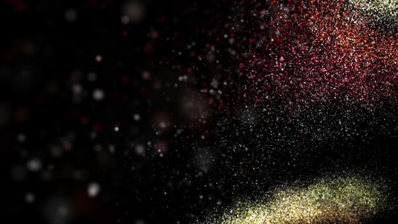 animación futurista con partículas brillantes en cámara lenta, 4096x2304 bucle 4k