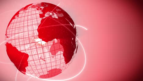 pandemia de infección. tierra global con puntos rojos de infección. concepto de elementos médicos. enfermedad o prevención. cuidado de la salud. control infeccioso. curación de virus. animación de bucle.