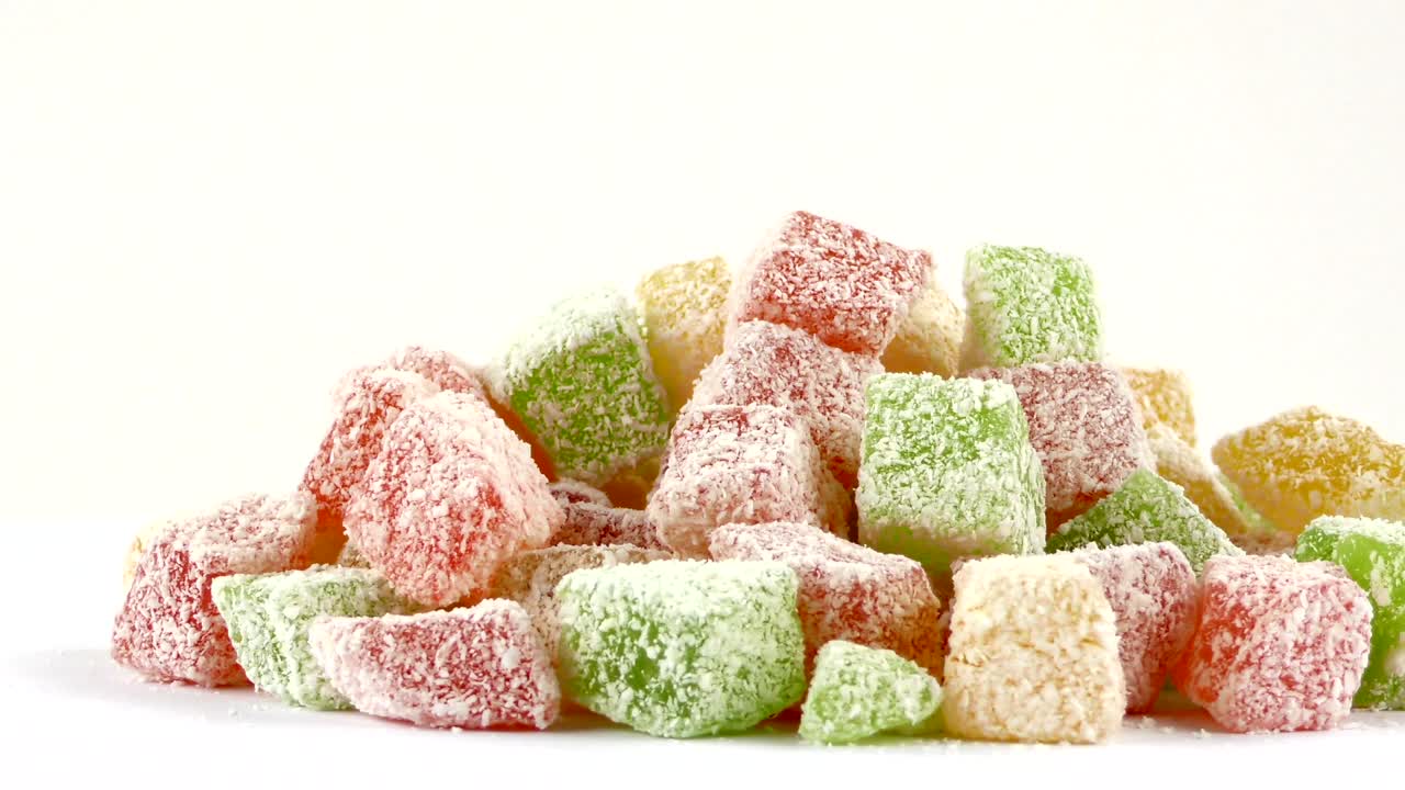 caramelo dulce gelatina y delicioso postre de azúcar