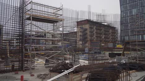 Stahlstangen-Für-Betonwände-Auf-Der-Baustelle