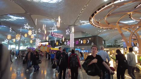 aldea de ramadán en el aeropuerto de estambul